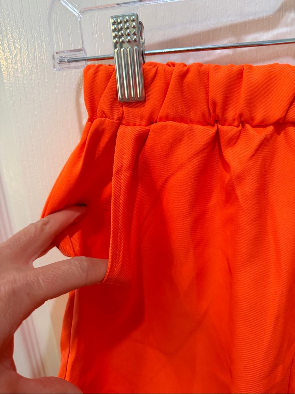 Miss Sparkling Two piece blazer and shorts set in Bright Orange size small NWOT - Picture 9 of 16